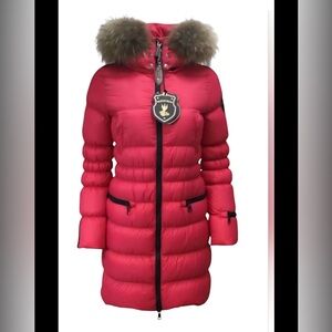 Luxurious Eleven Elfs Down Filled Pink Parka with Real Fox Fur Hood. Made in 🇨🇦🍁